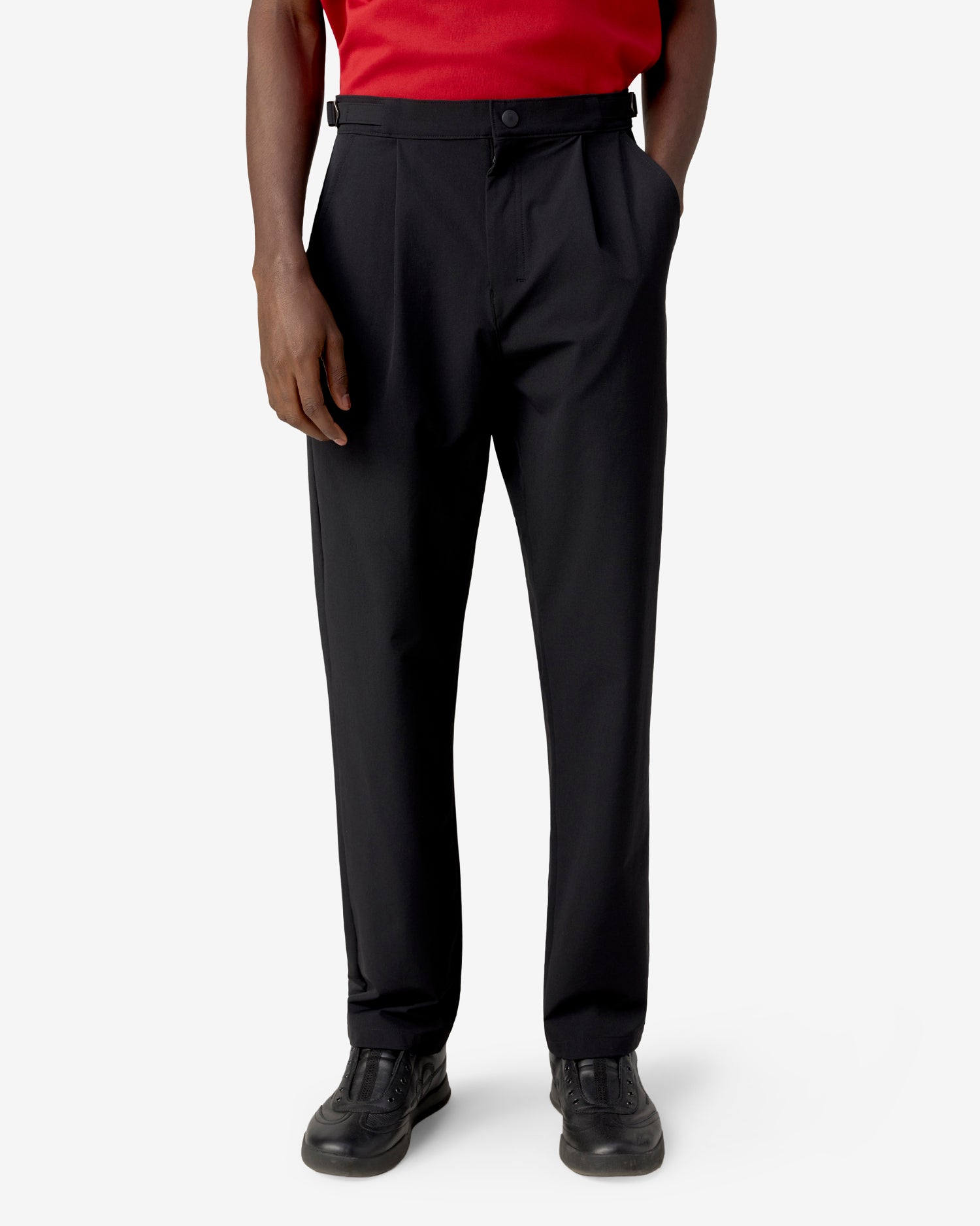 Vintage Buckle Pants - Black