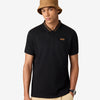 Seam Stitch Polo Black