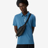 Pin High Placket Cut Polo - Blue