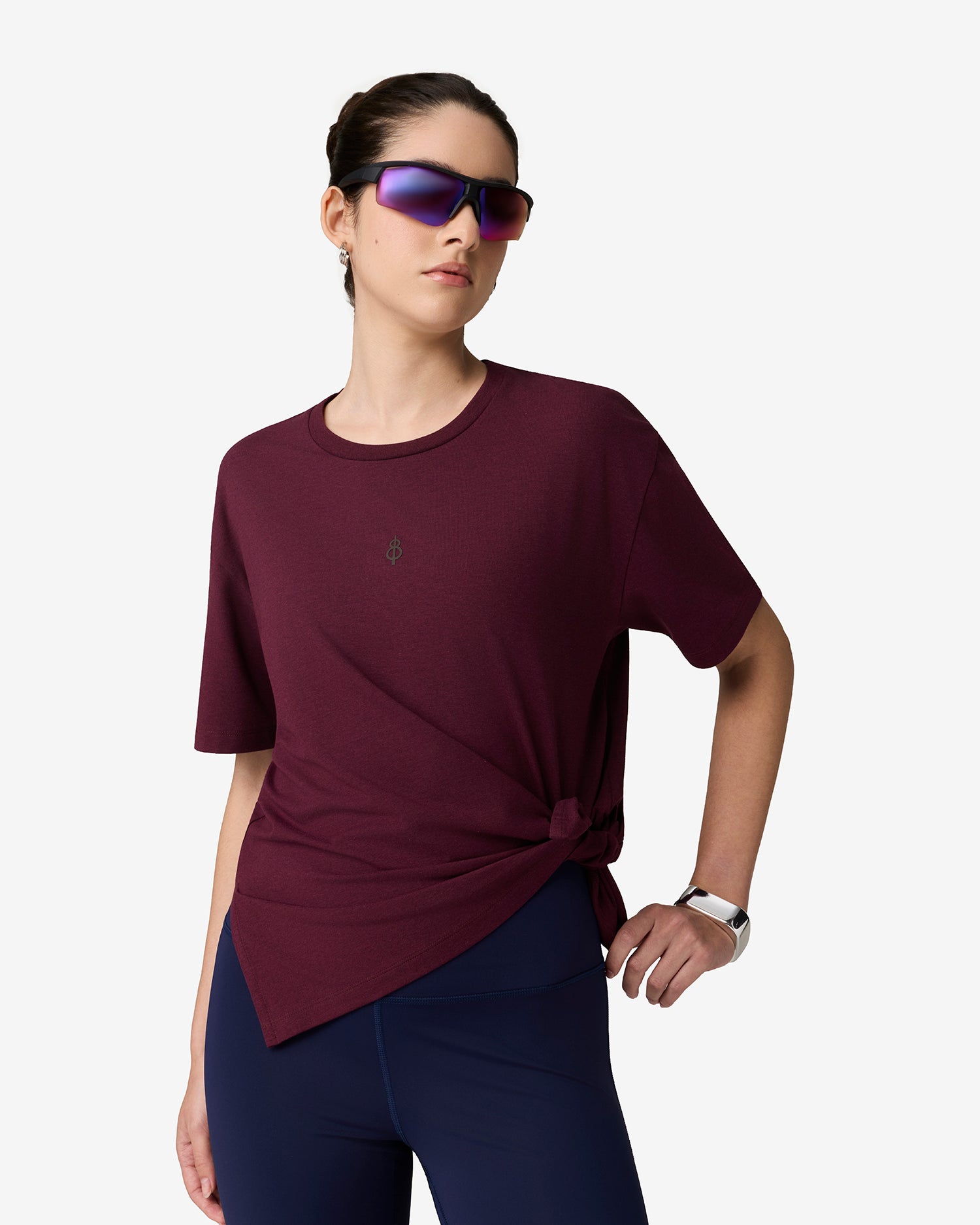 Essentials Bamboo Tee - Maroon