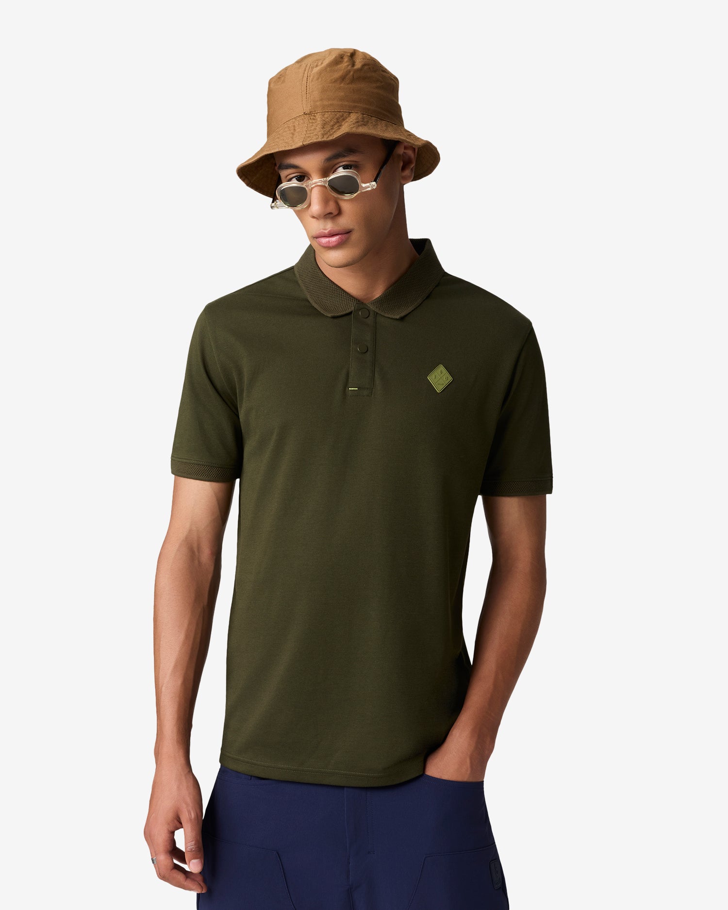 Dobby Collar Polo - Green