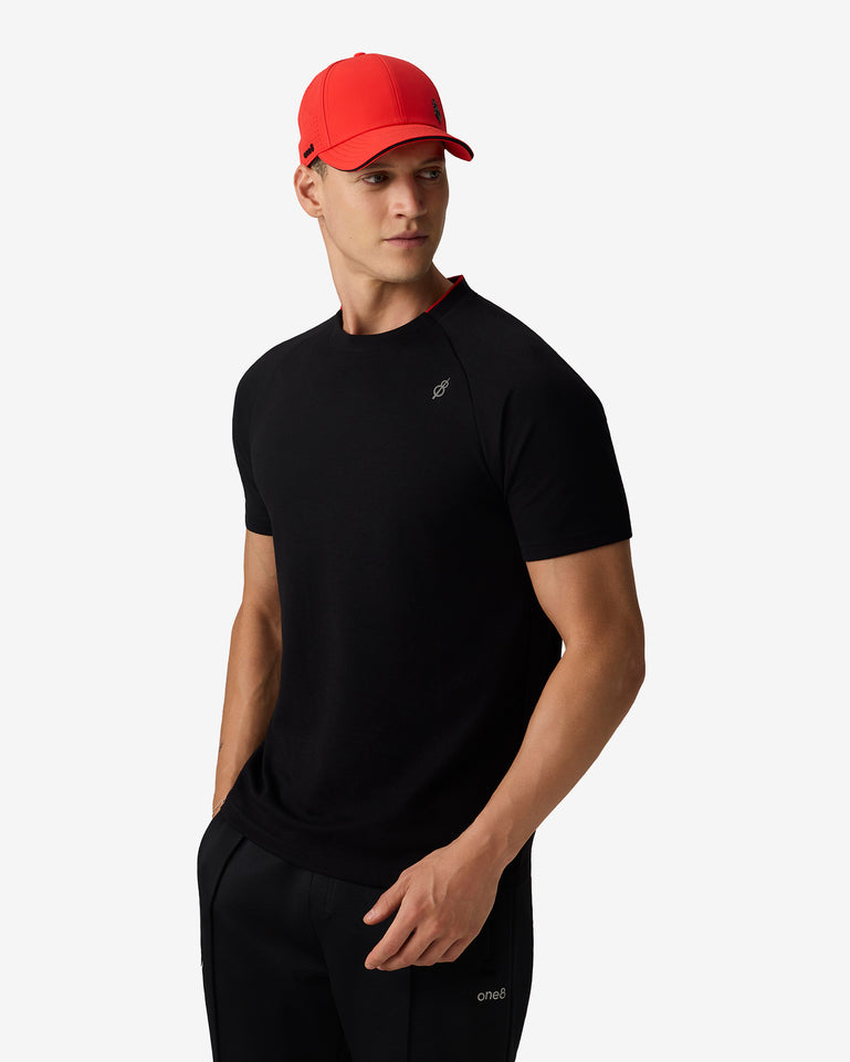 Reset Raglan Tee Black