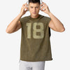 one8 Washed Tank Tee - Green