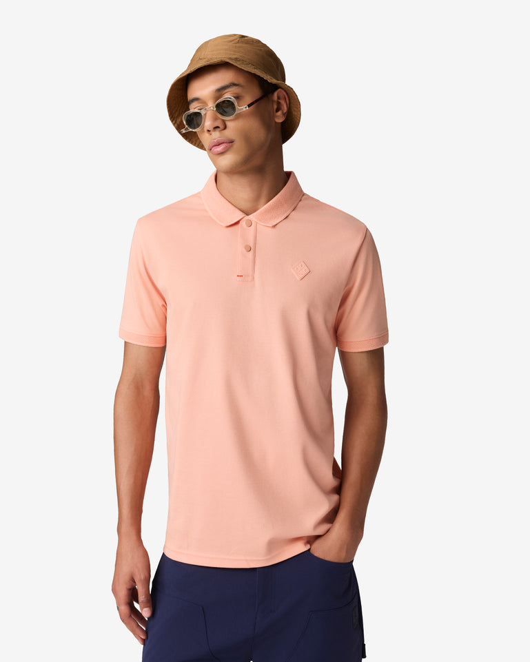 Dobby Collar Polo - Pink