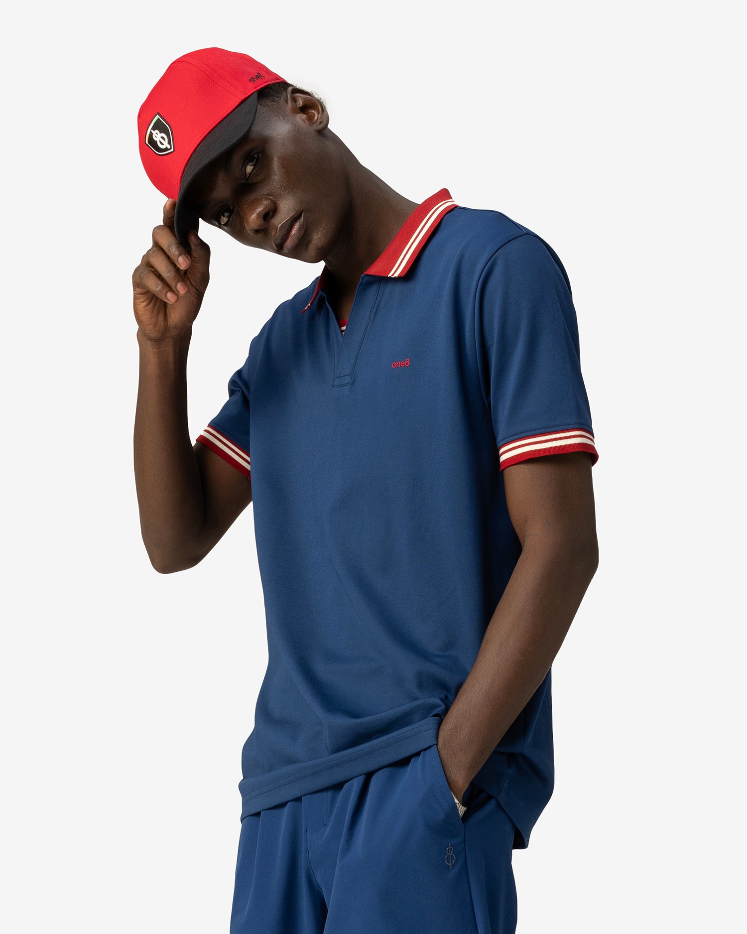 Jonny Collar Polo Blue
