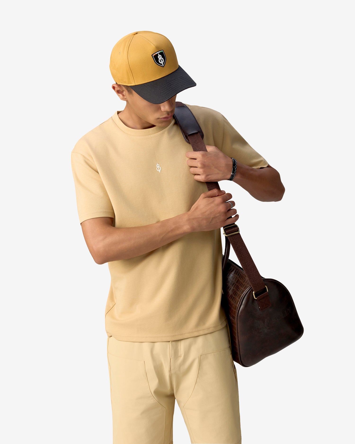 Boom Logo Relaxed T-Shirt - Beige