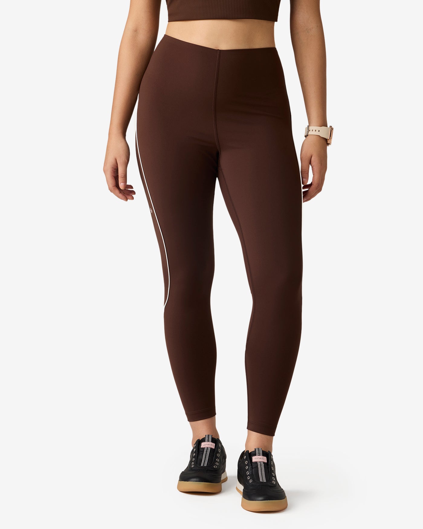 Sonic Curve Leggings - Brown
