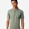 Bonded Pocket Polo Green