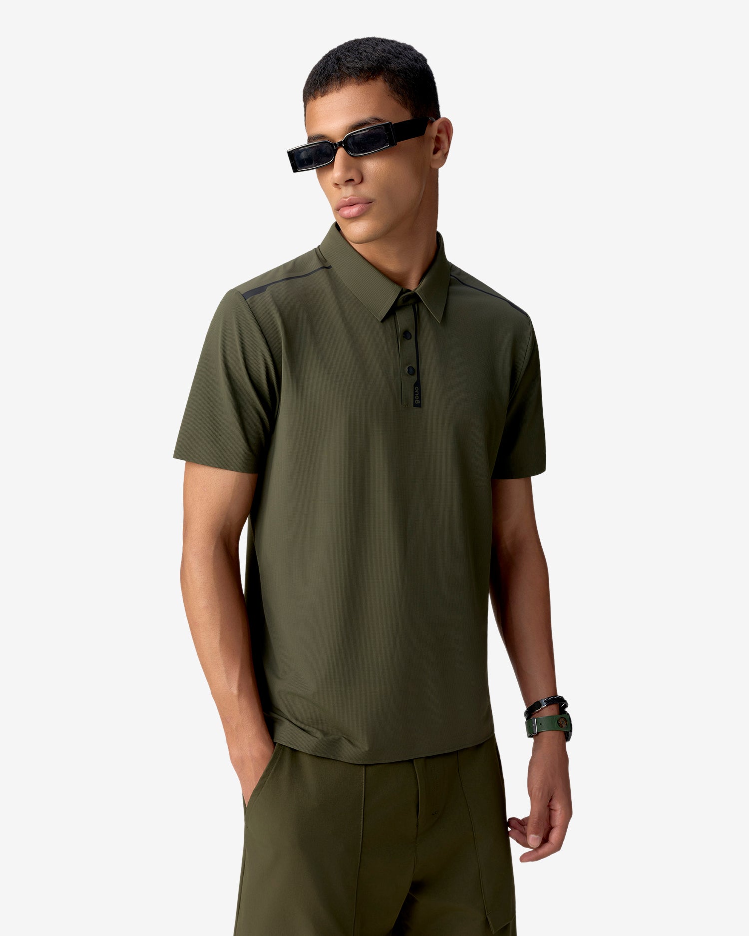 HT Tape Polo Forest Night