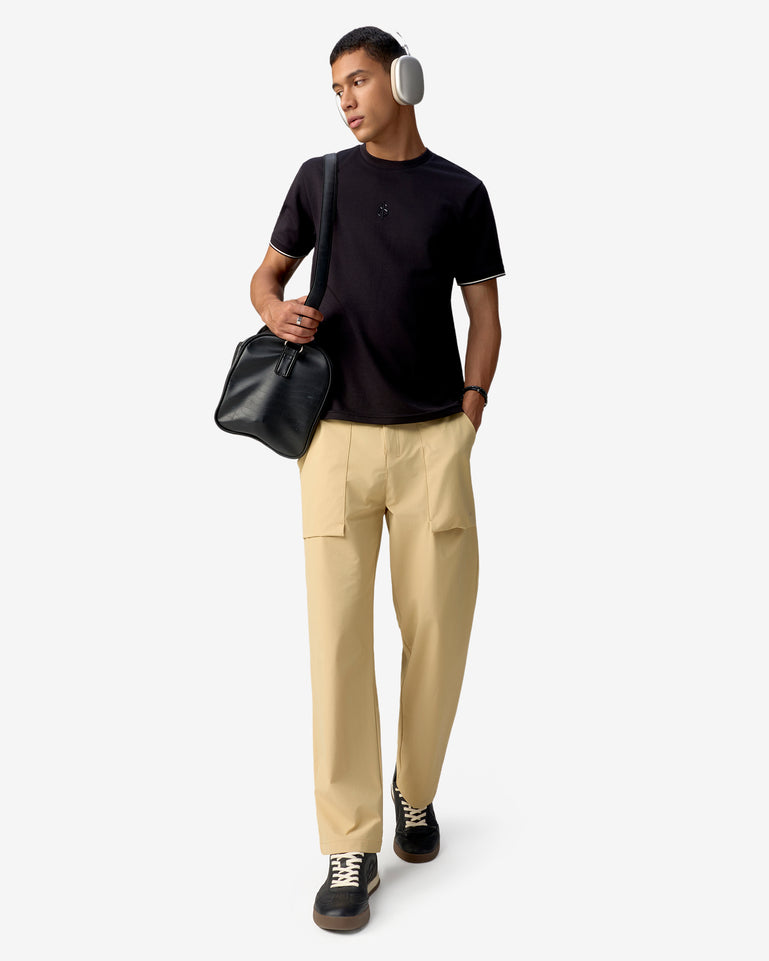 Pin High Pants - Beige