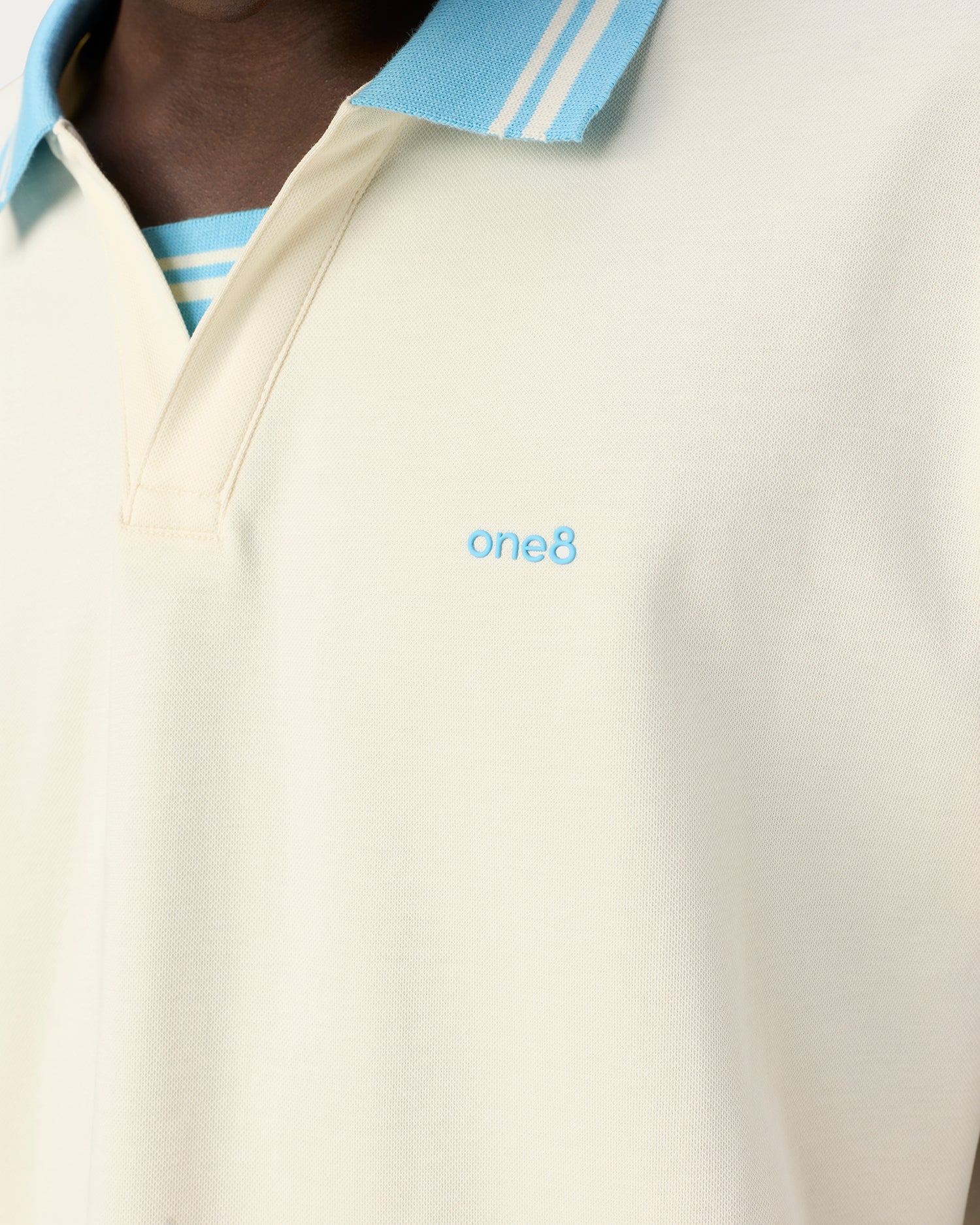 Jonny Collar Polo White