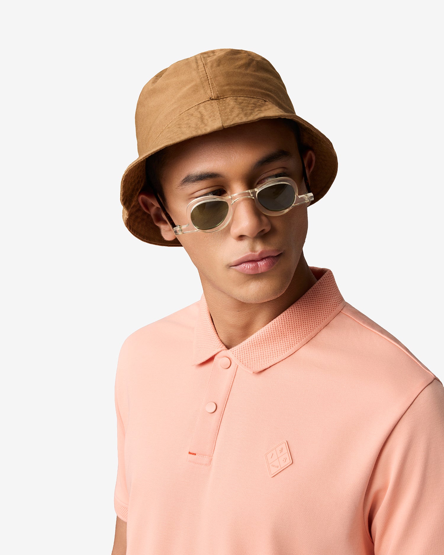 Dobby Collar Polo - Pink