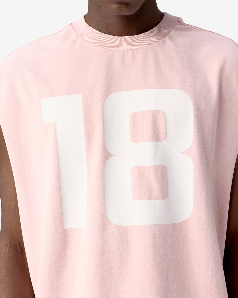 one8 Washed Tank Tee - Pink