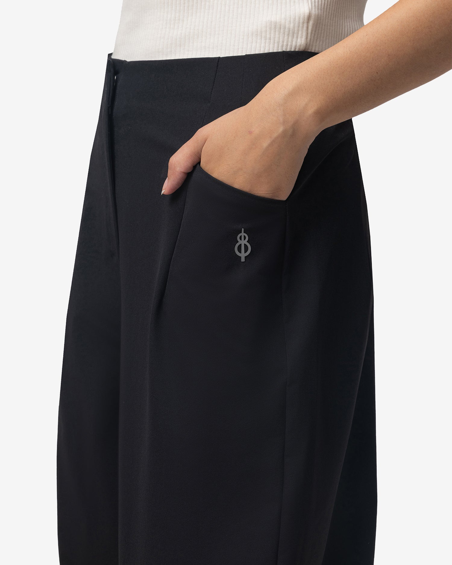 Pin High Balloon Pants - Black