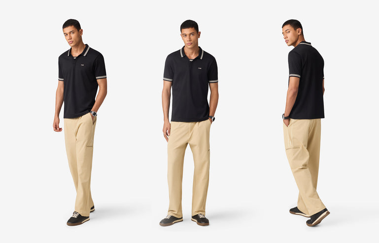 Jonny Collar Polo Black
