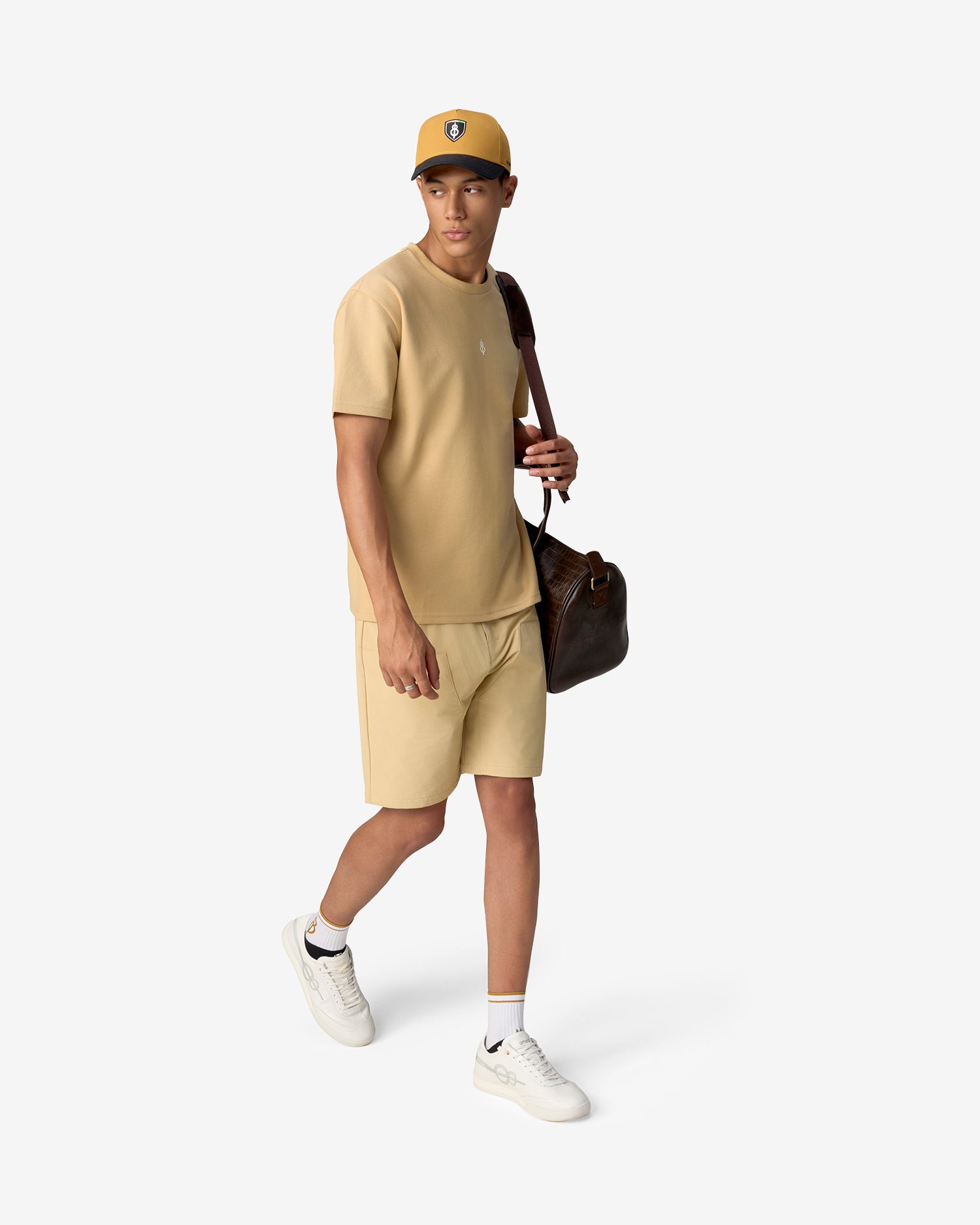 Boom Logo Relaxed T-Shirt - Beige