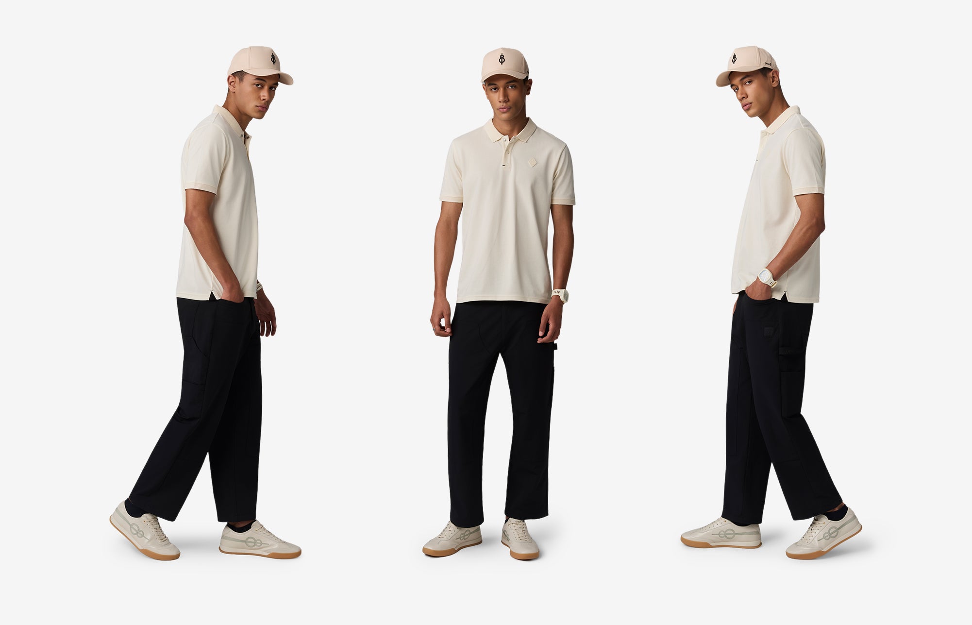 Dobby Collar Polo - Off White