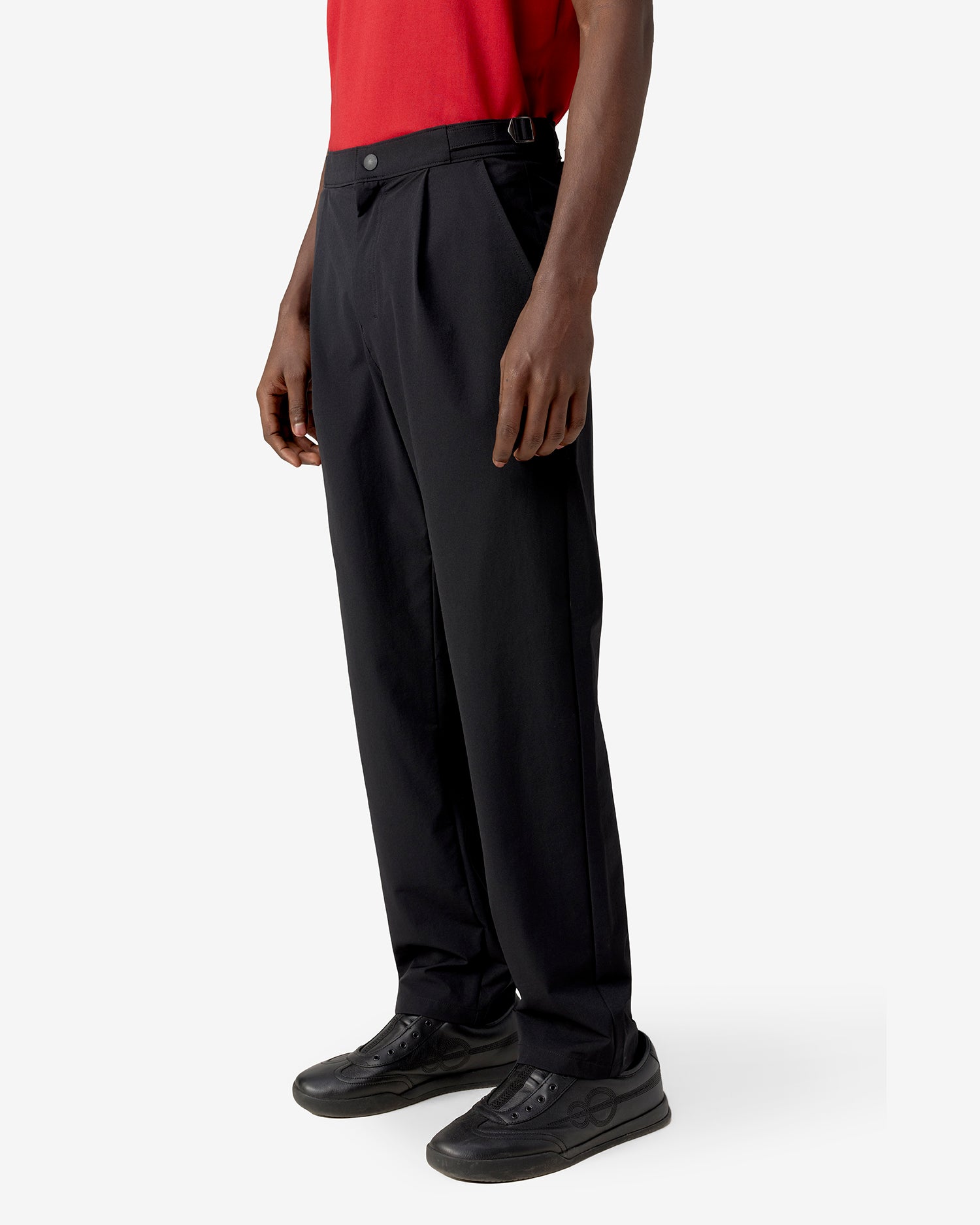 Vintage Buckle Pants - Black