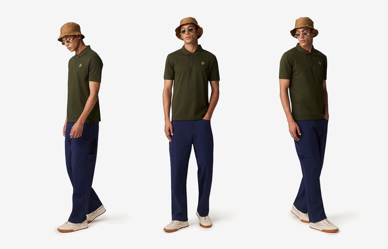 Dobby Collar Polo - Green