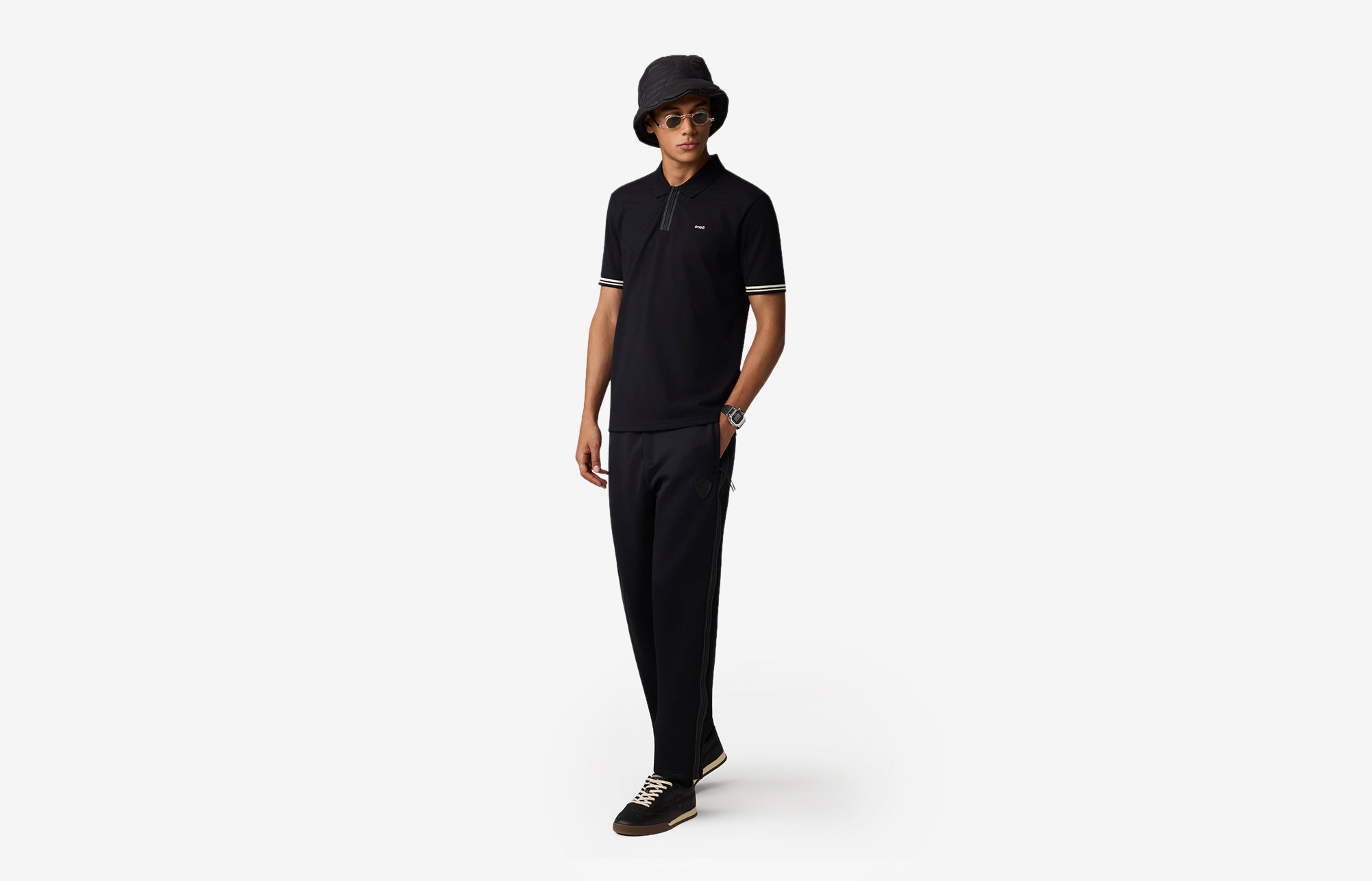 Seam Stripe Pants Black Beauty
