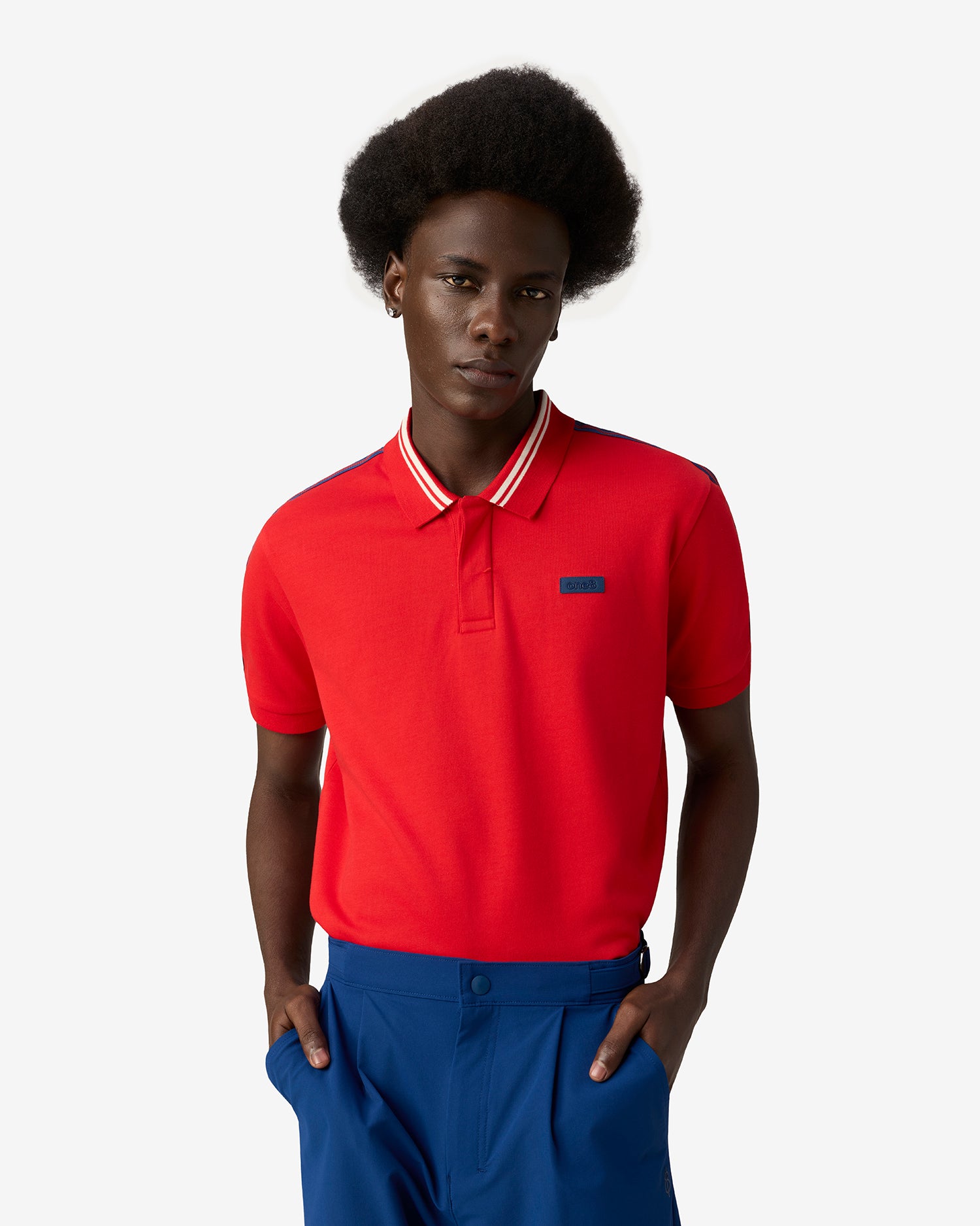 Seam Stitch Polo - Red