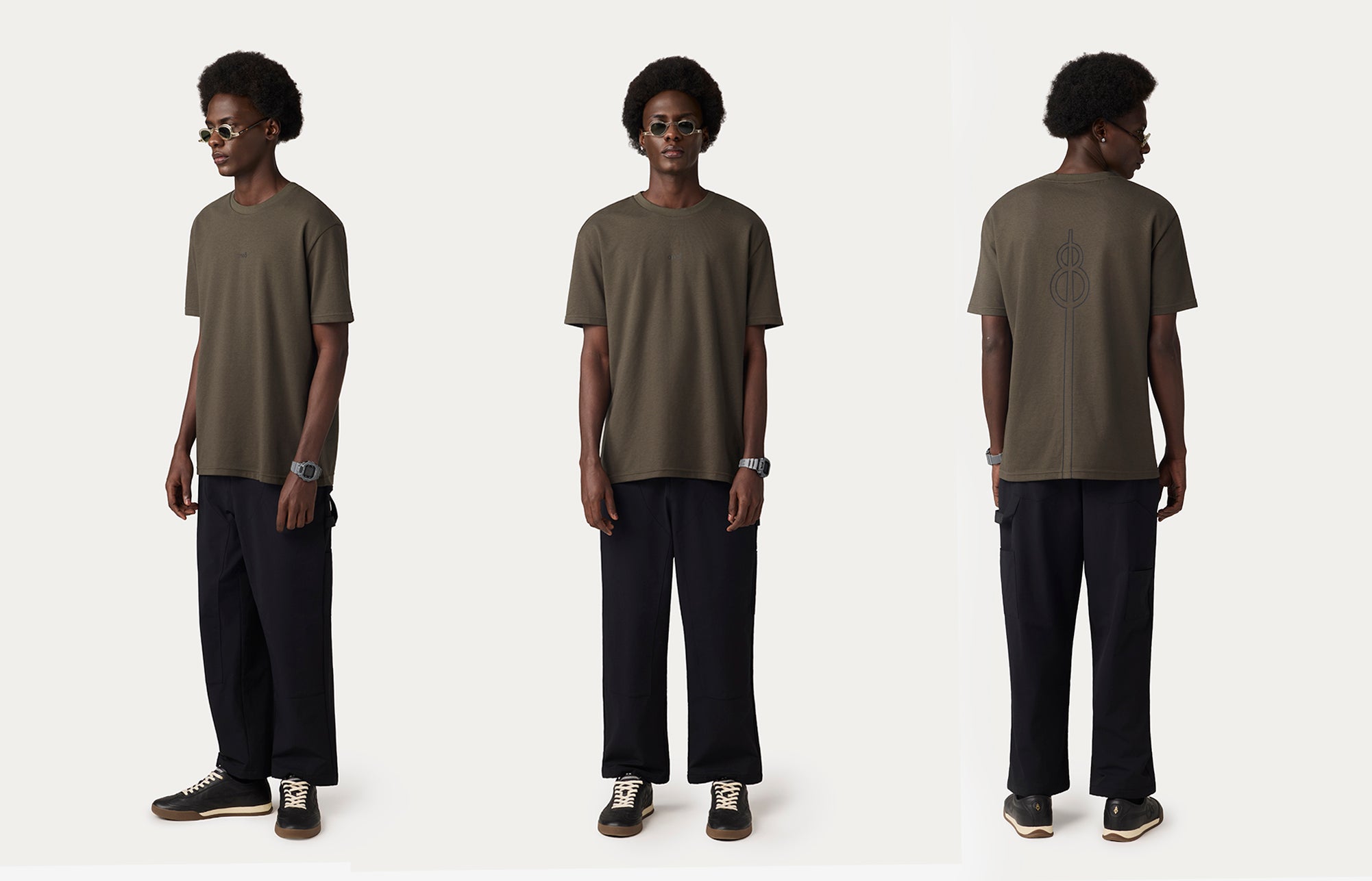 Sonic Boom Reflective T-Shirt - Grey Brown