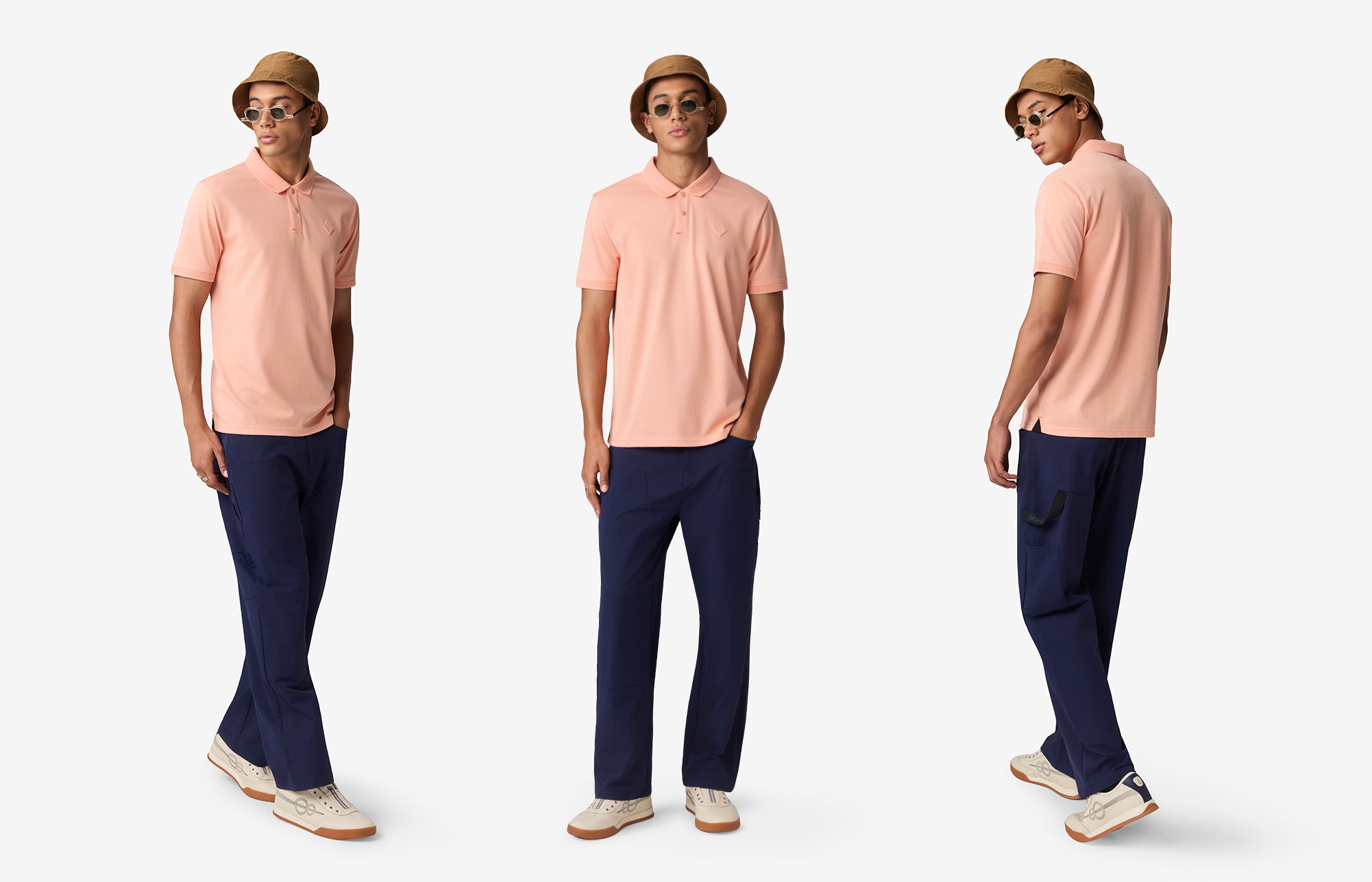 Dobby Collar Polo - Pink