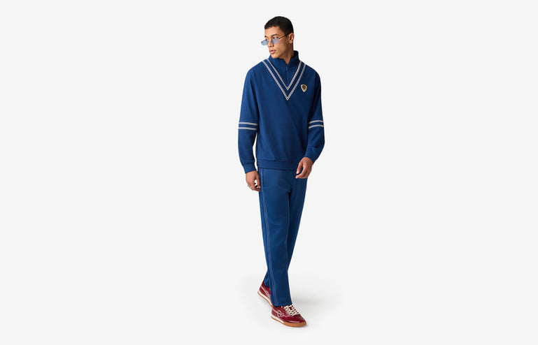 Seam Stripe Pants Estate Blue