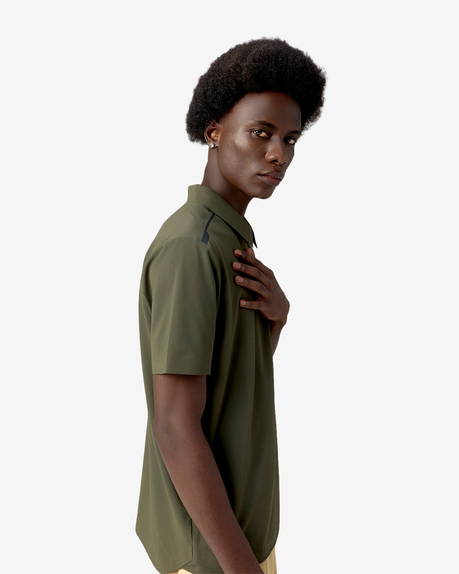 Pin High Placket Cut Polo - Green
