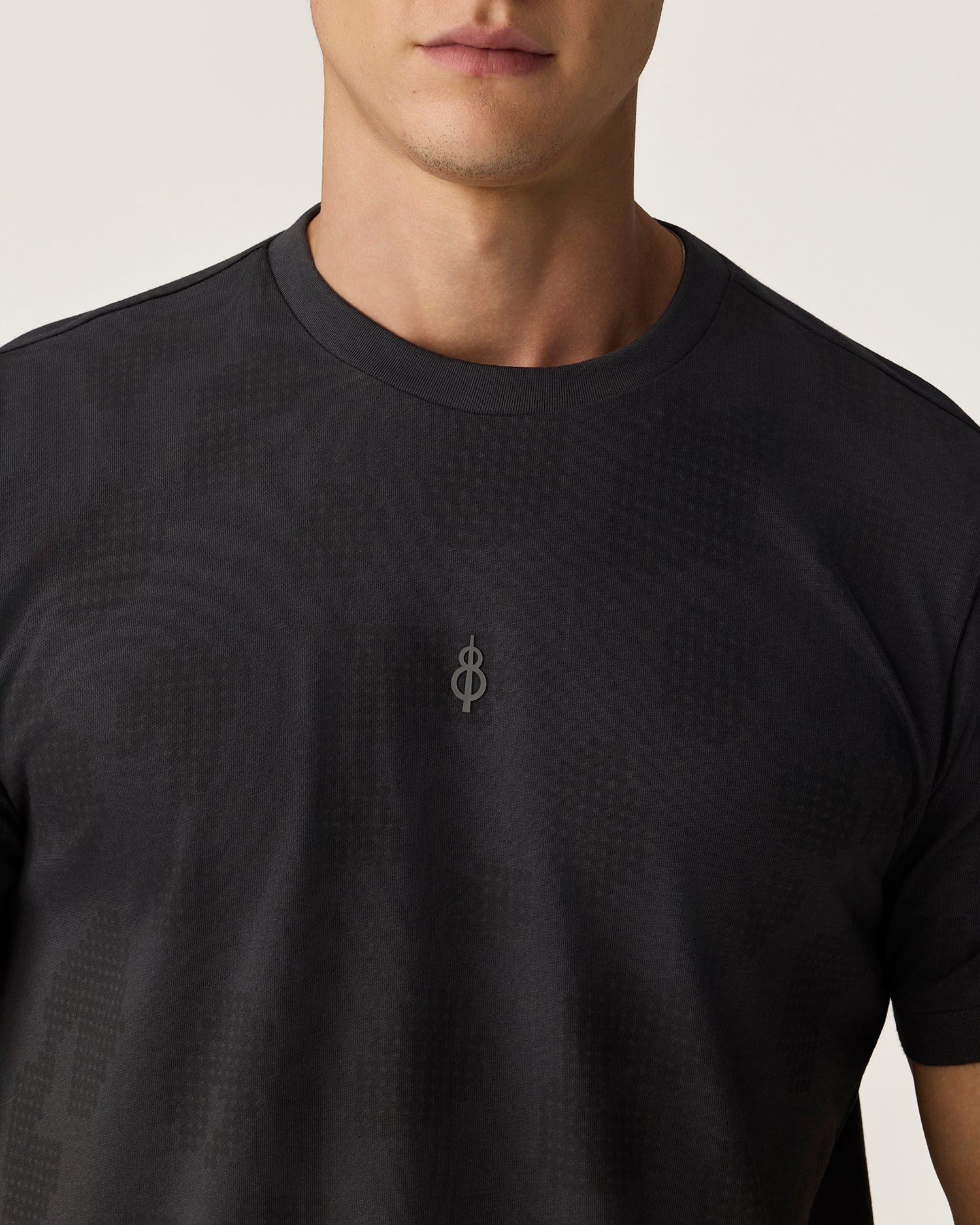 Boom Logo AOP T-Shirt Pinstripe - Grey