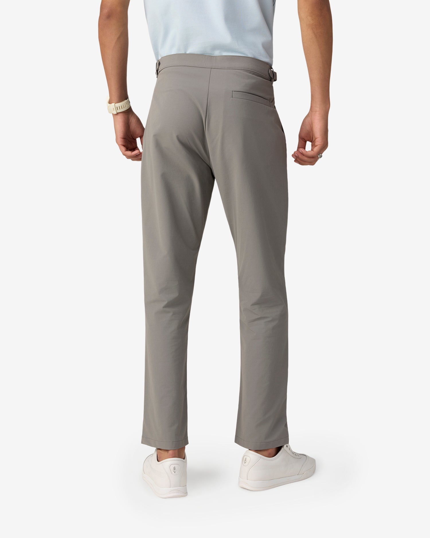 Vintage Buckle Pants - Grey