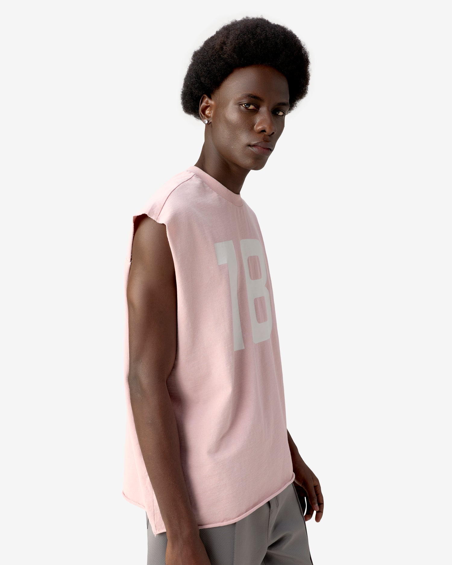 one8 Washed Tank Tee - Pink