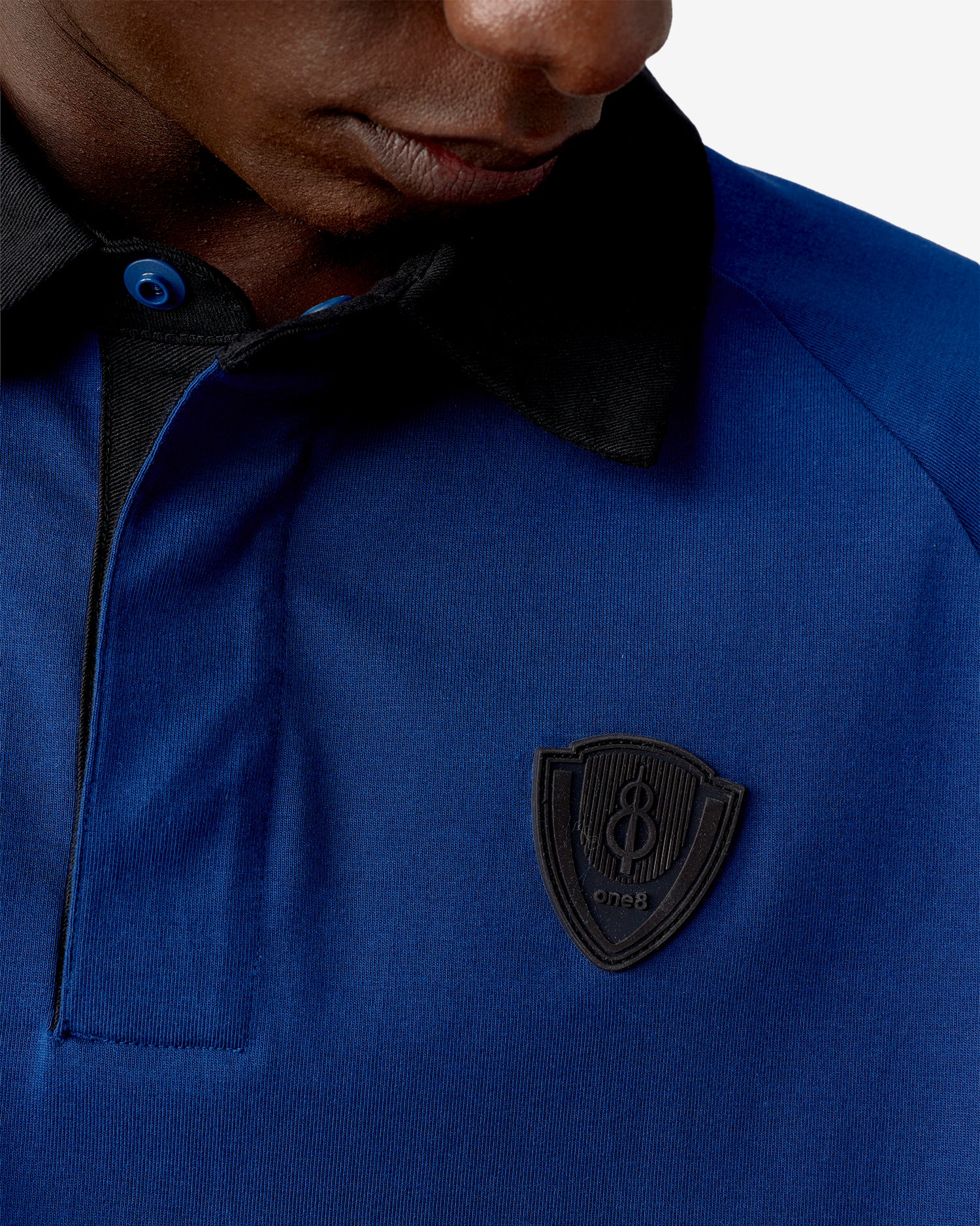 Strike Crest Full Sleeves Polo - Blue