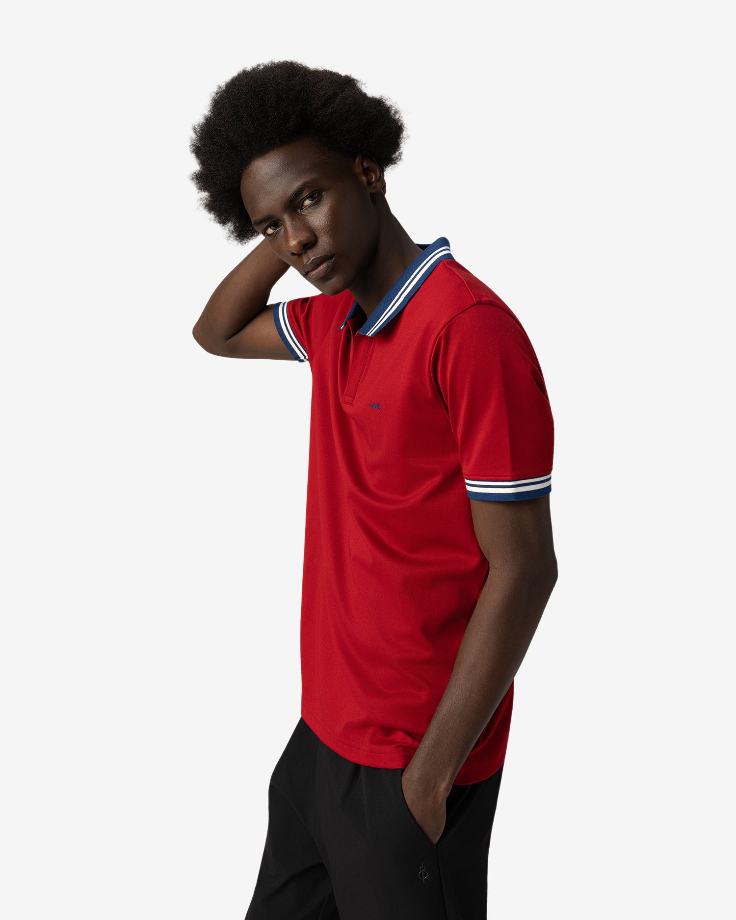 Jonny Collar Polo - Red
