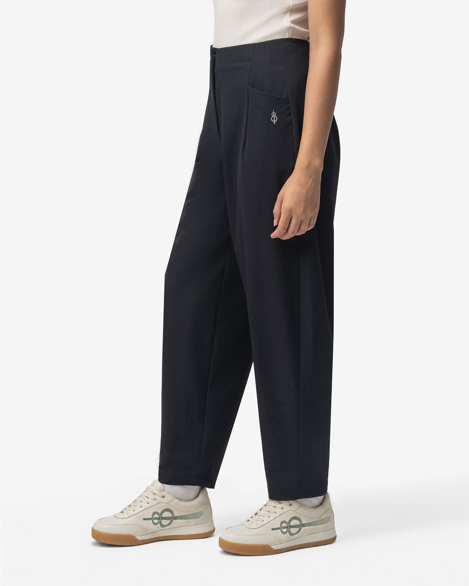 Pin High Balloon Pants - Black