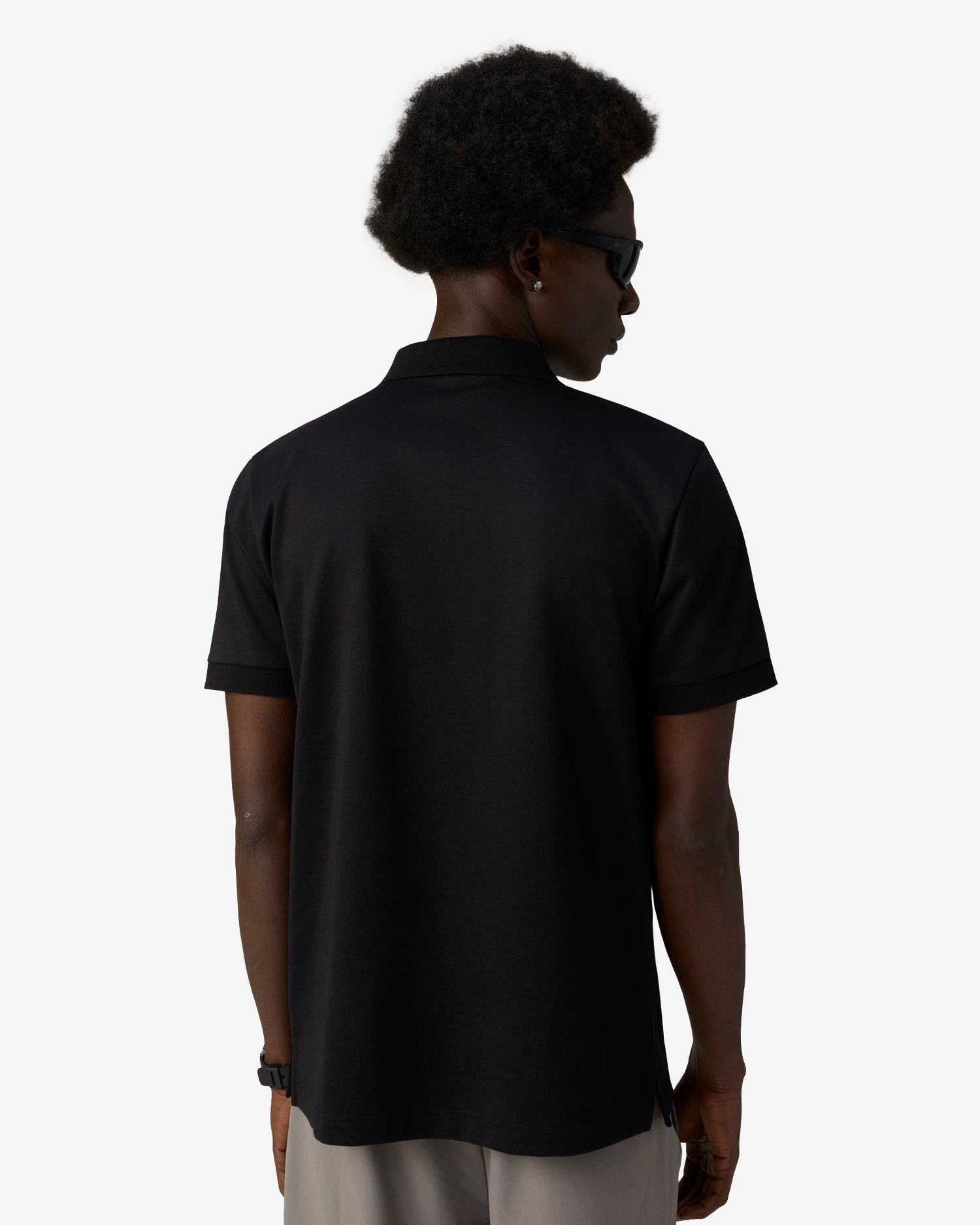 Bonded Pocket Polo Black