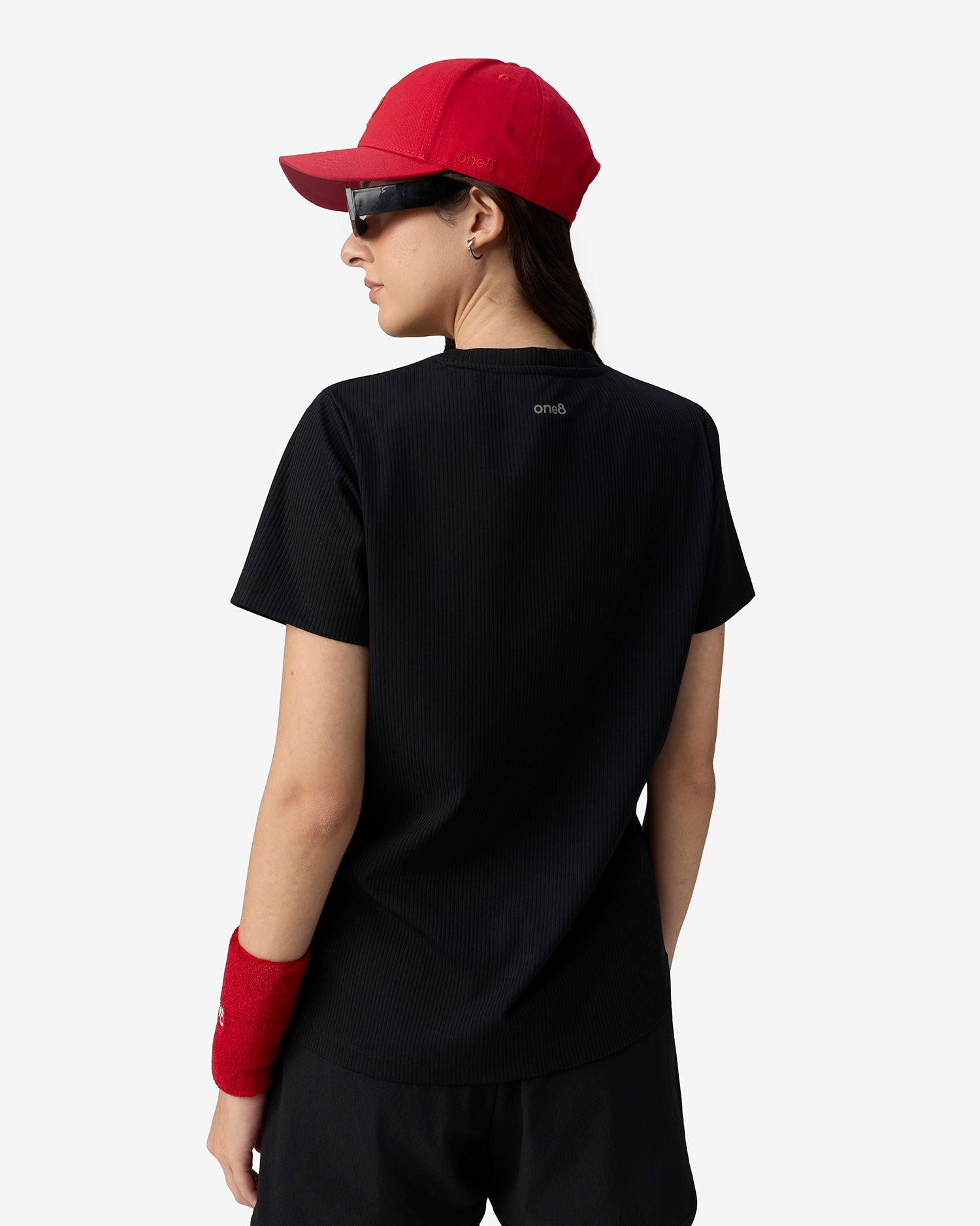 Essentials Ribbed Tee - Black