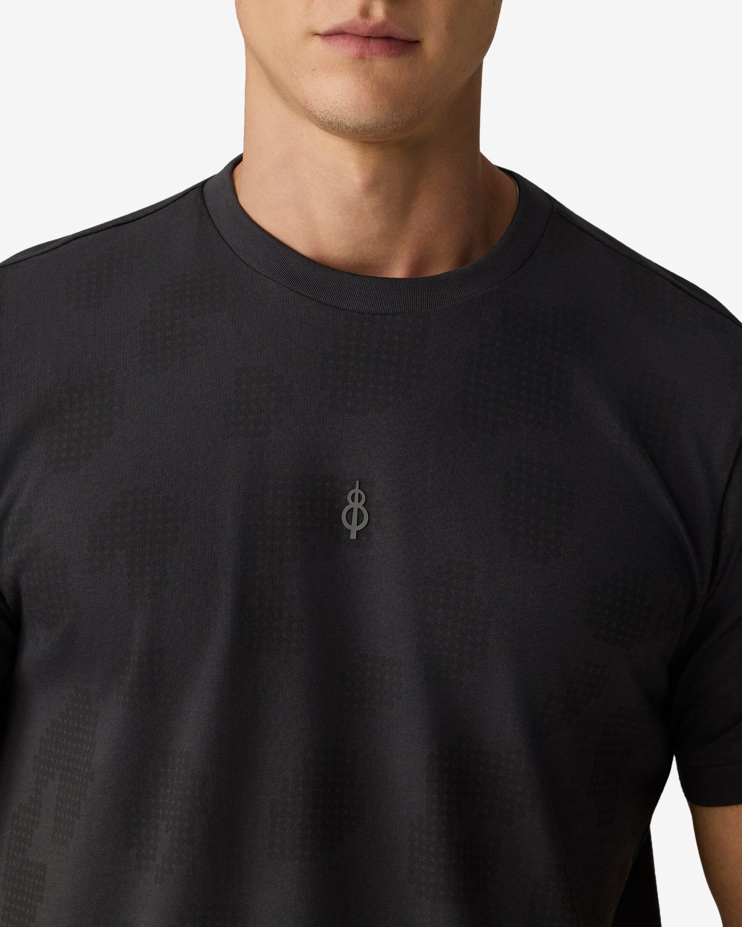 Boom Logo AOP T-Shirt Pinstripe - Grey