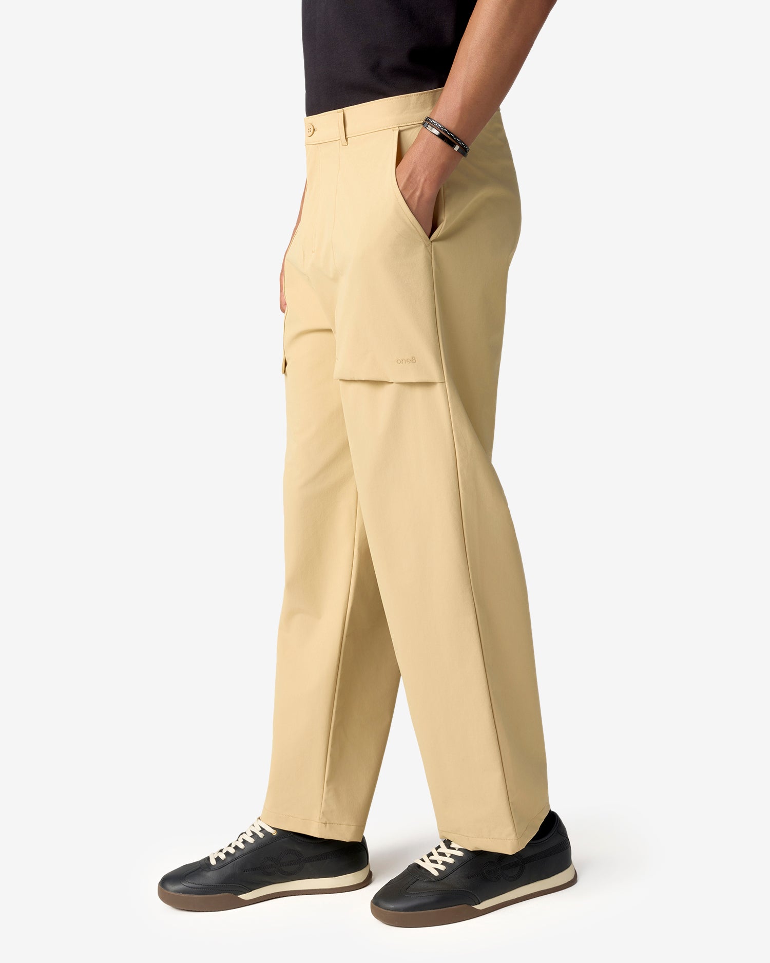 Pin High Pants - Beige