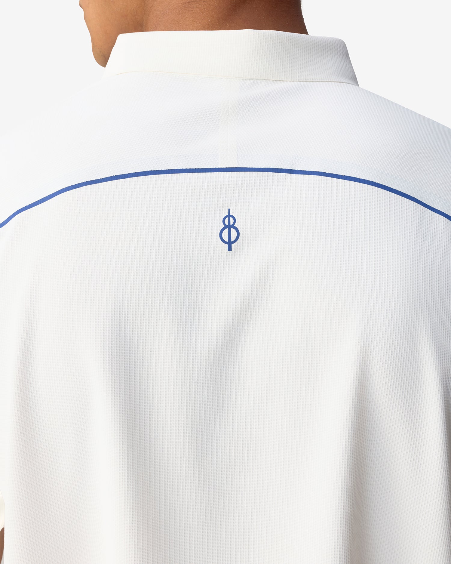 Sonic Curve Bonded Polo Star White