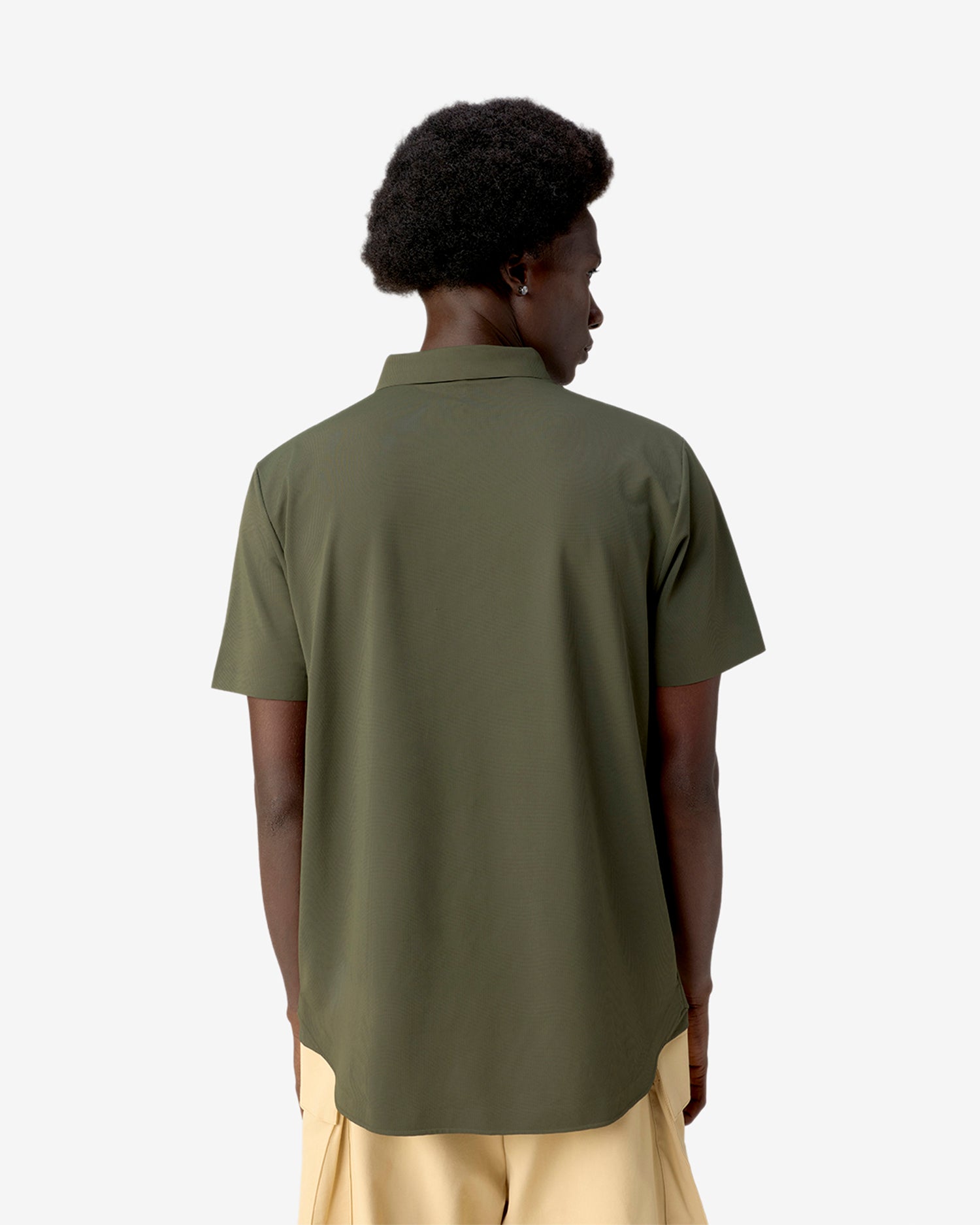 Pin High Placket Cut Polo - Green