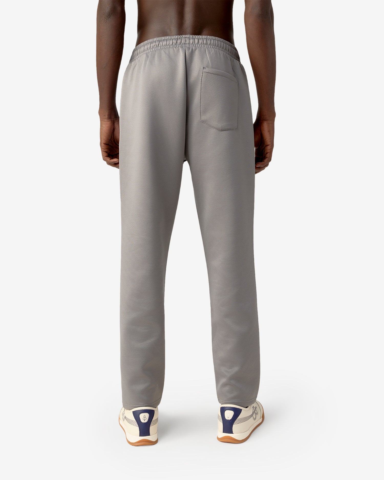 Pin Tuck Track Pants - Grey