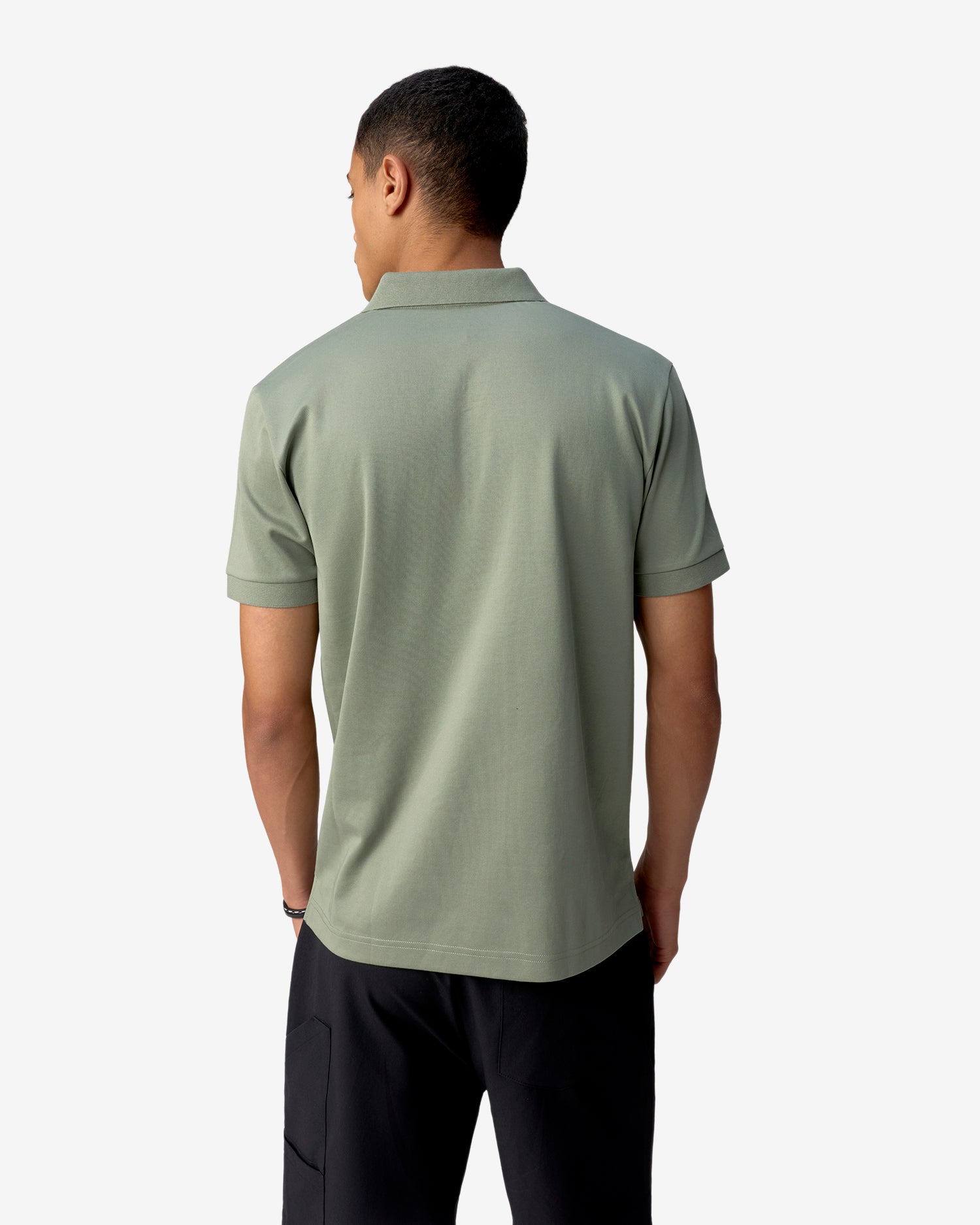 Bonded Pocket Polo Green