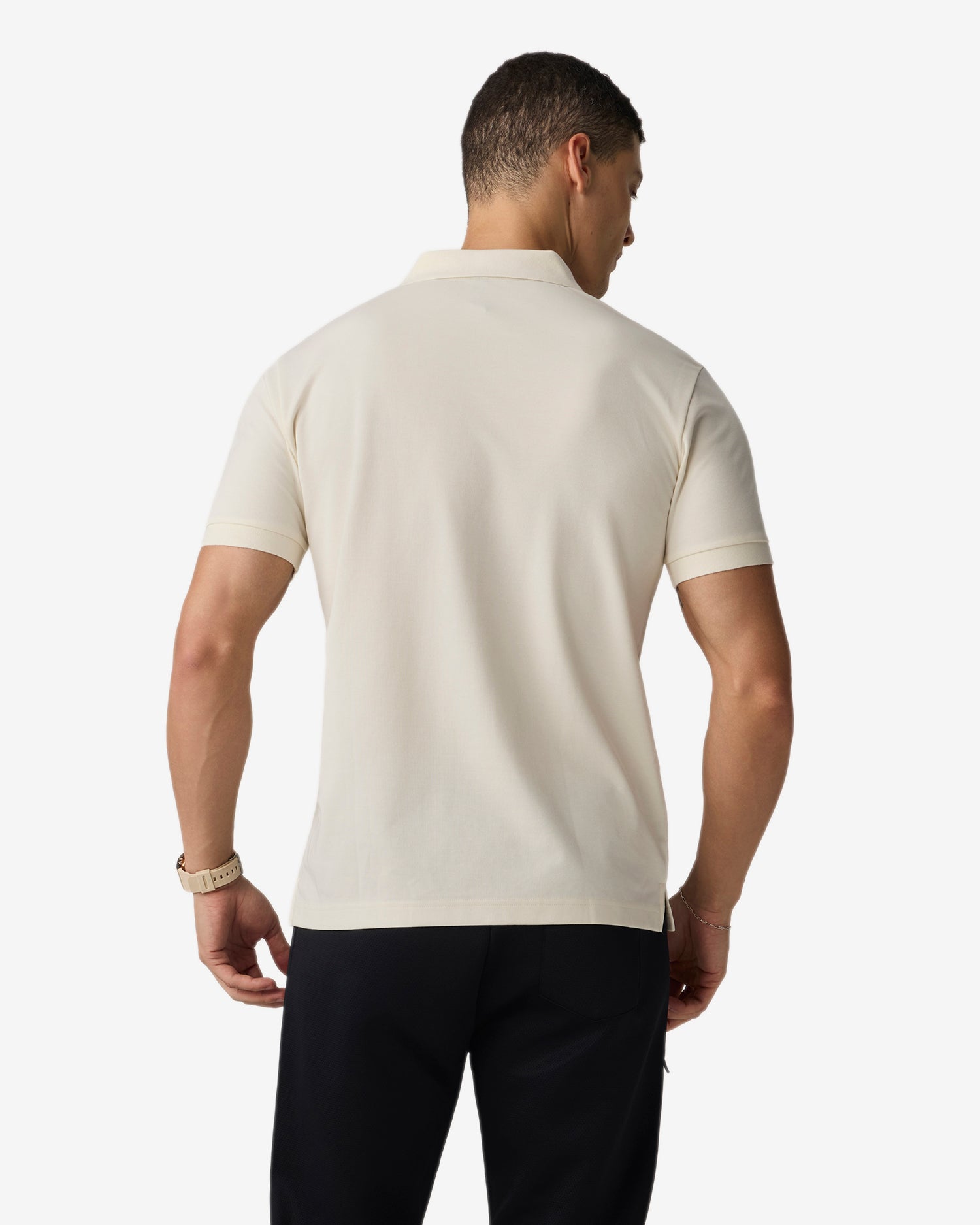 Bonded Pocket Polo White
