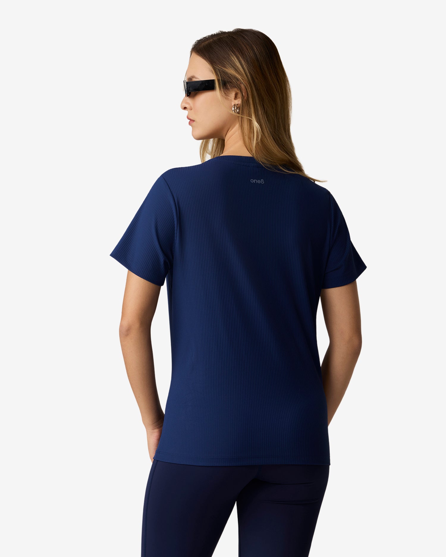 Essentials Ribbed Tee - Blue