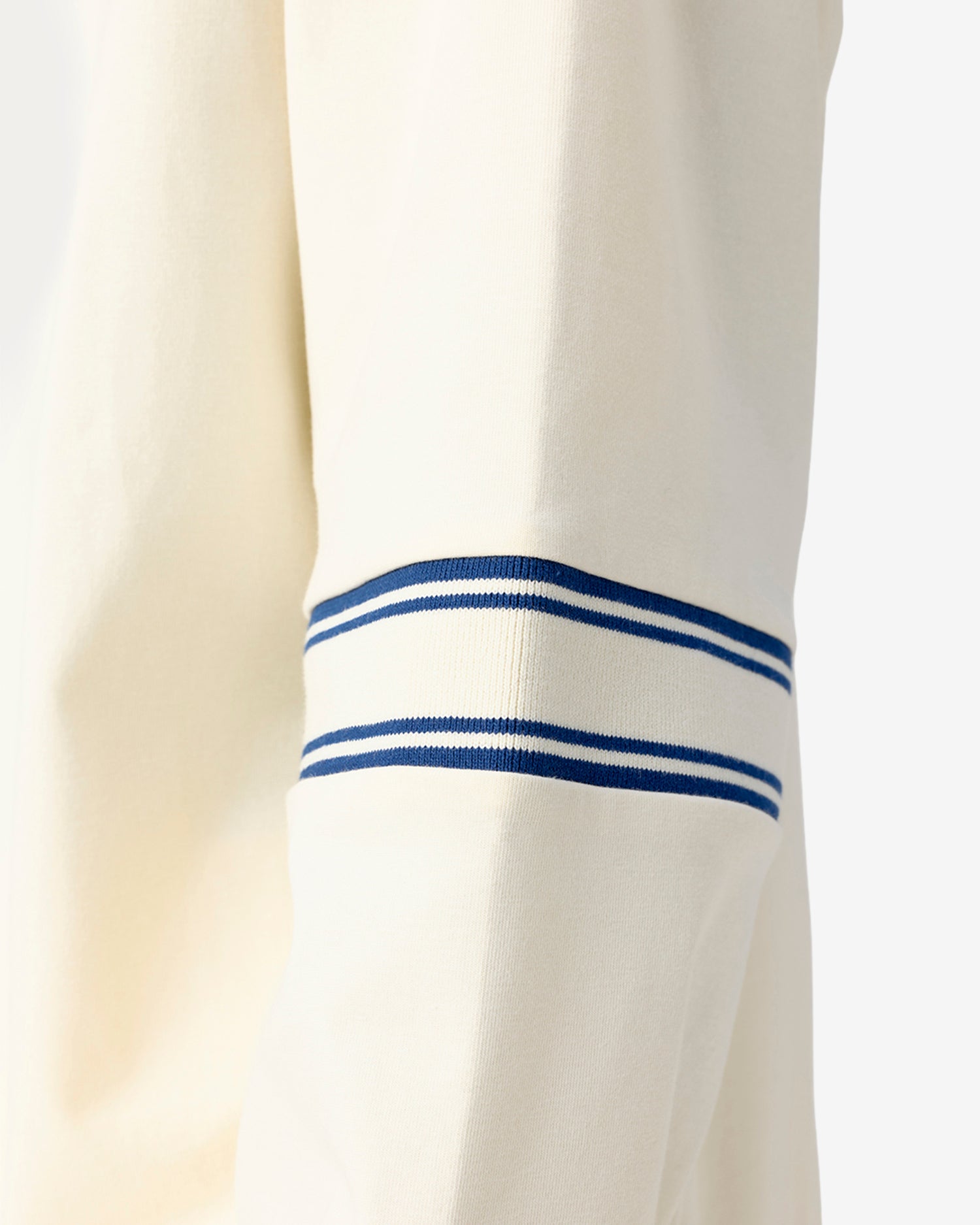 Cricket Ribbed Collar Sweatshirt - White