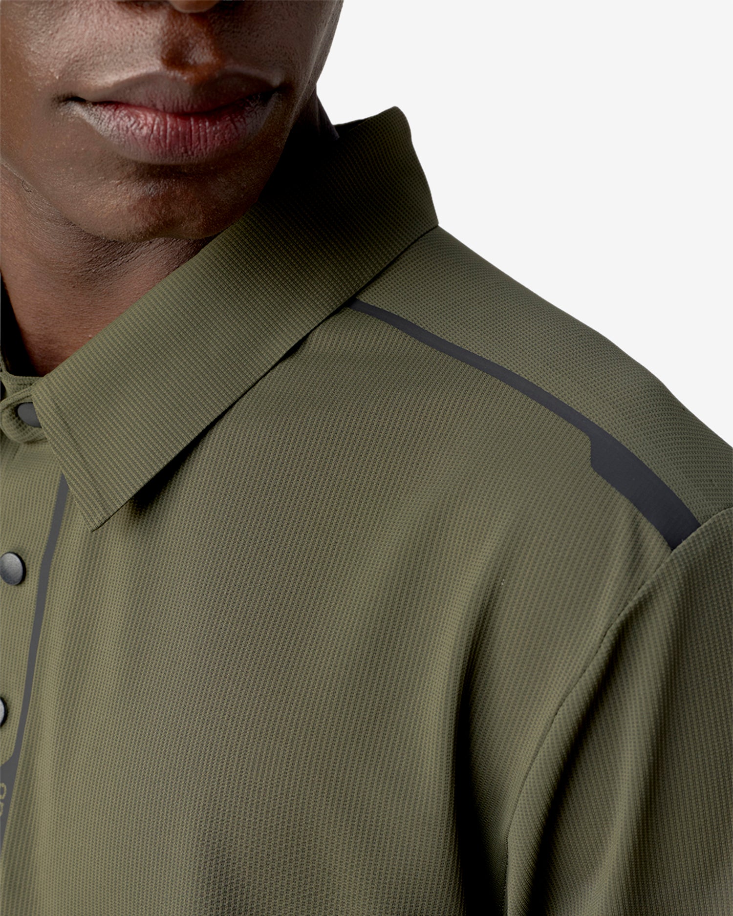 Pin High Placket Cut Polo - Green
