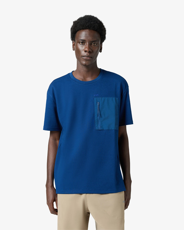 Arc Pocket T-Shirt - Blue