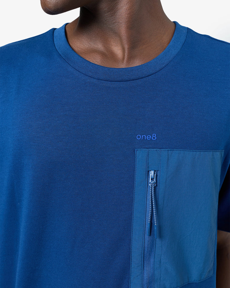 Arc Pocket T-Shirt - Blue