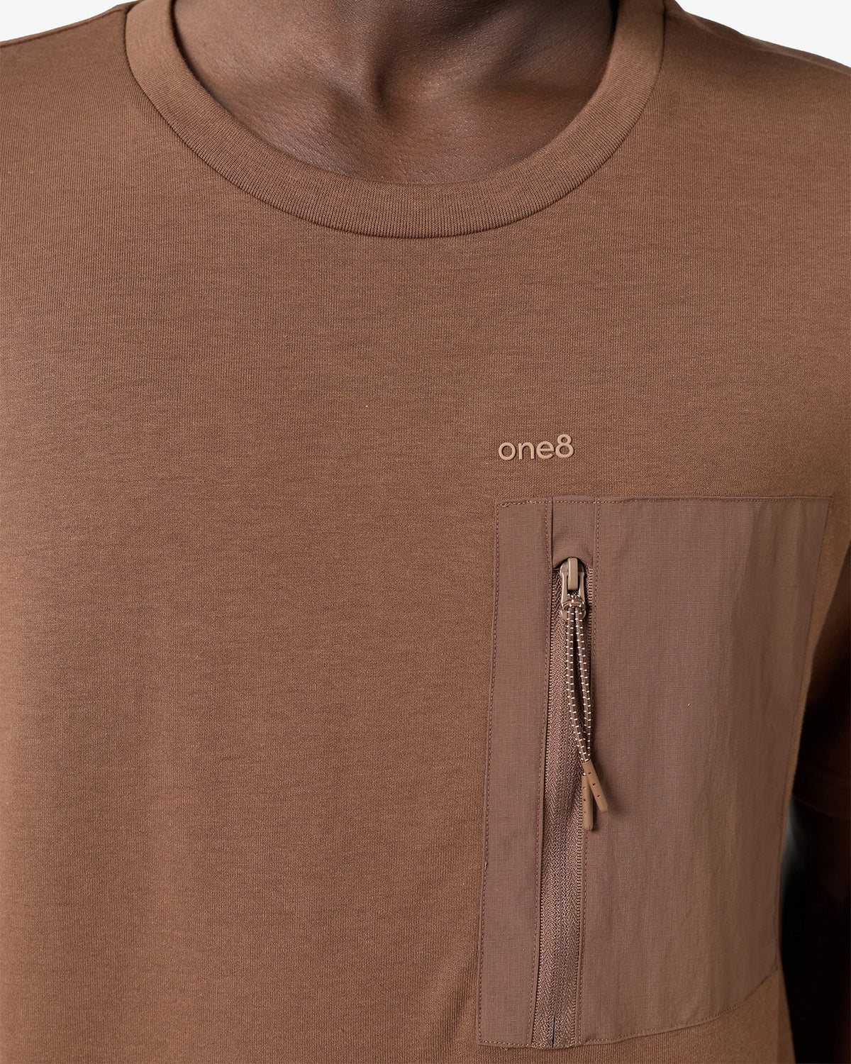 Arc Pocket T-Shirt - Brown